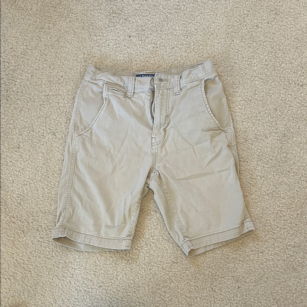 Arizona Jean Company Men's Beige Flat Front Shorts